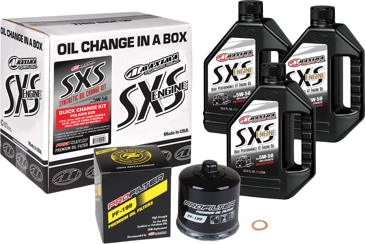 Sxs Quick Change Kit 5w50 With Black Oil Filter