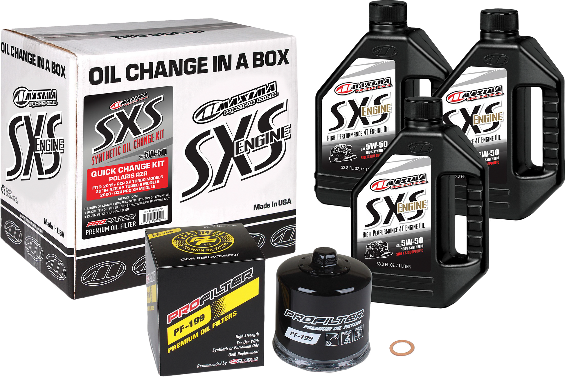 Sxs Quick Change Kit 5w50 With Black Oil Filter
