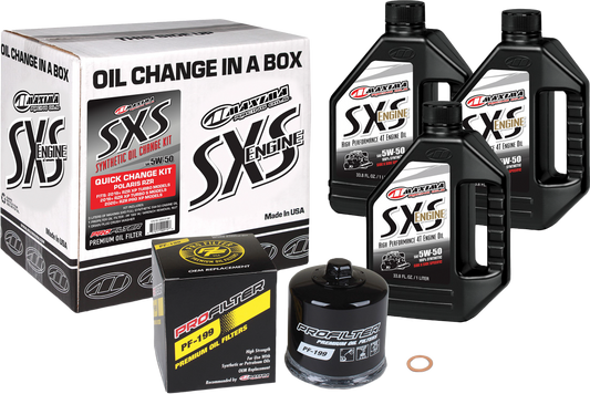 Sxs Quick Change Kit 5w50 With Black Oil Filter
