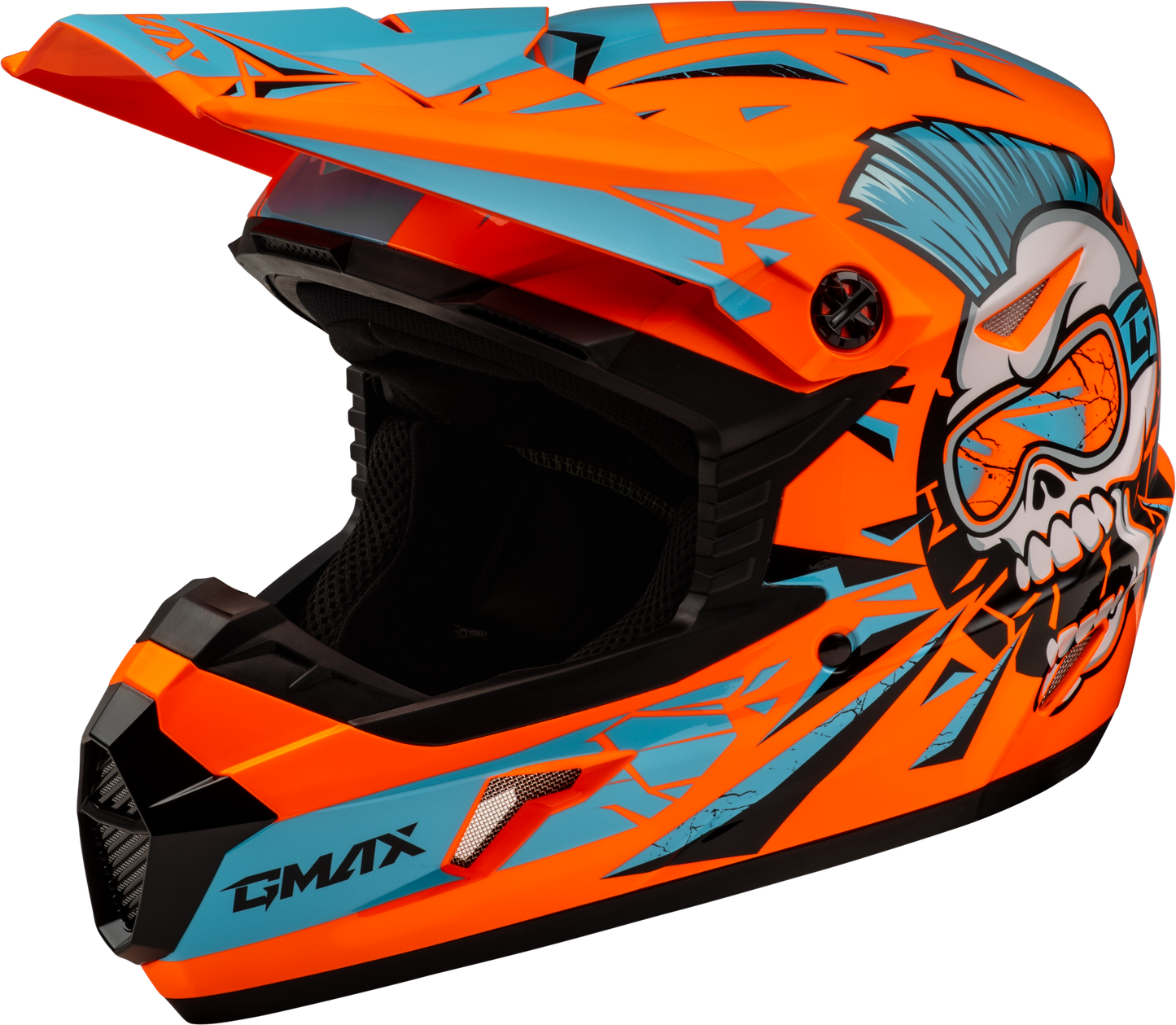 Youth Mx 46y Unstable Helmet Hi Vis Orange/Blue Yl