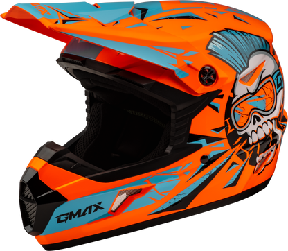 Youth Mx 46y Unstable Helmet Hi Vis Orange/Blue Yl