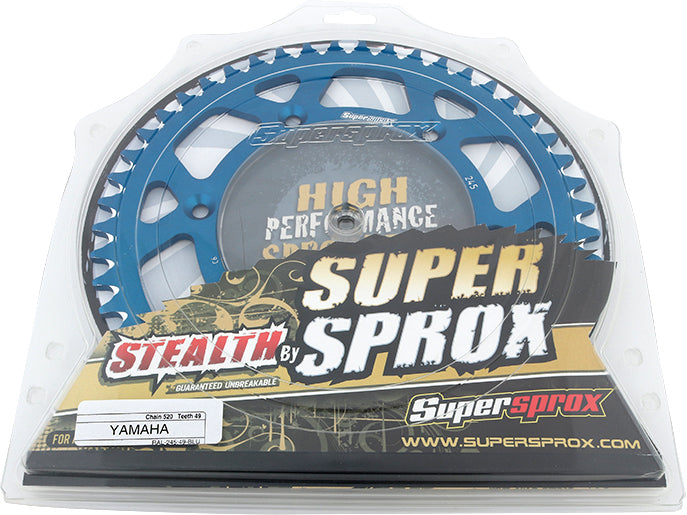 Rear Sprocket Aluminum 49t 520 Blu Yam