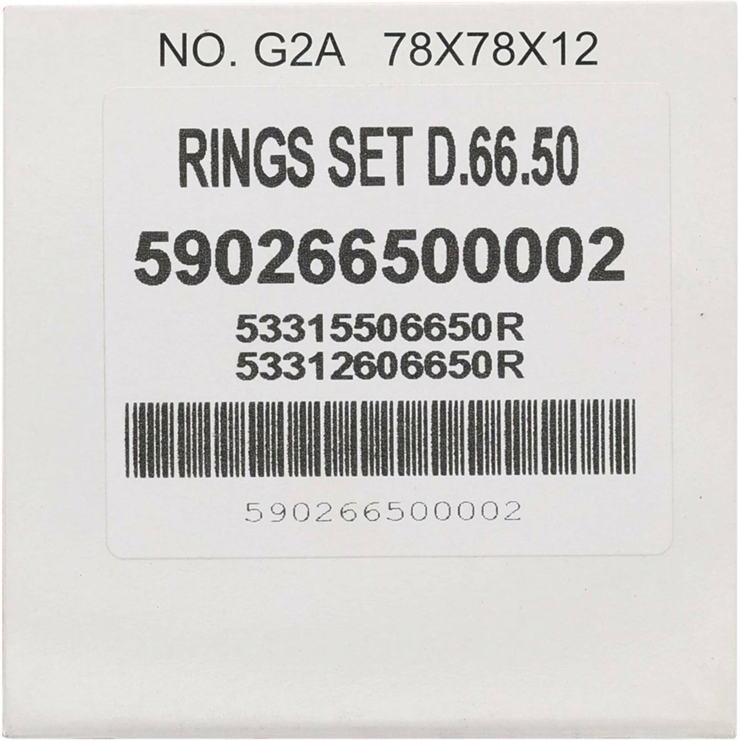 Piston Rings 66.45mm Yam For Vertex Pistons Only