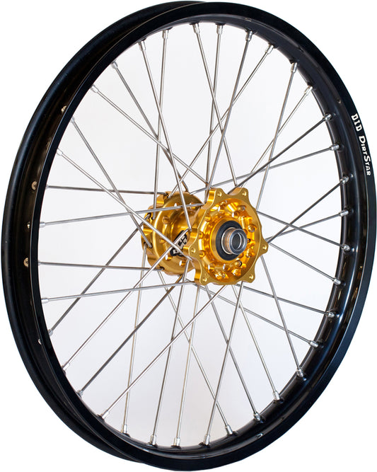 Front Wheel 1.60 X 21 Gold Hub Black Rim