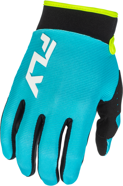 F 16 Gloves Aqua/Black/White Md