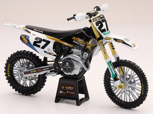 1:12 Scale Rockstar Husqvarna Team Fc450 Malcolm Stewart #27