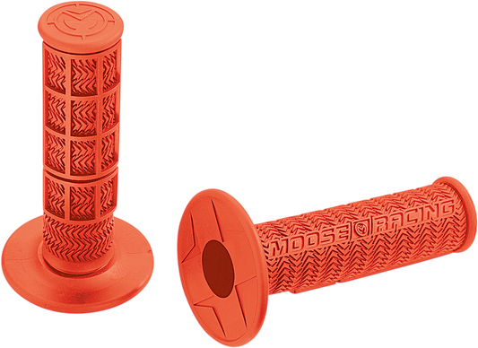 MOOSE OFFROAD Flange Style Stealth MX Grips - Orange B01MXO