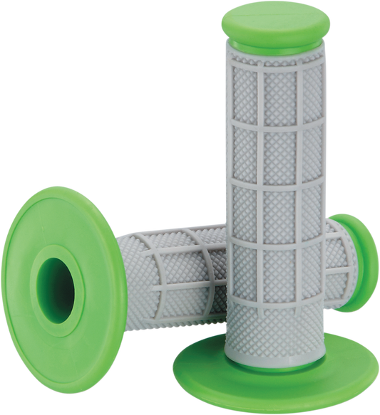 MOOSE RACING Grips - Qualifier - Half Waffle - Green 1MG0715-EGM