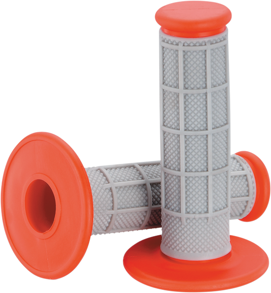 MOOSE RACING Grips - Qualifier - Half Waffle - Red 1MG0715-ERM