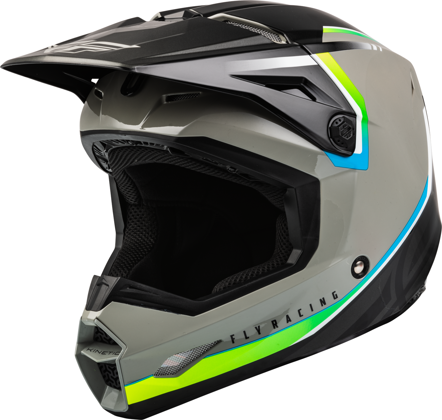 Youth Kinetic Vision Helmet Grey/Black Ys