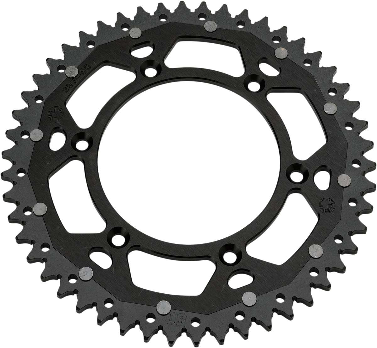 Moose Racing Dual Sprocket with 50 Tooth and black color