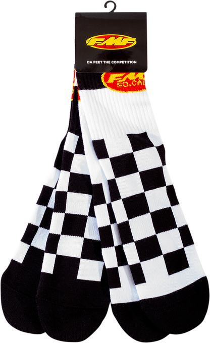 FMF Checker Socks - 2 Pack - One Size HO20194902