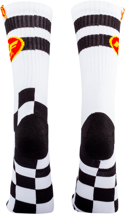 FMF Checker Socks - 2 Pack - One Size HO20194902