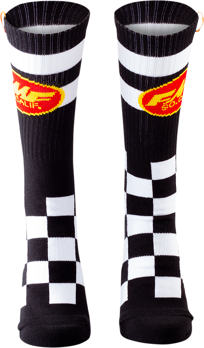FMF Checker Socks - 2 Pack - One Size HO20194902