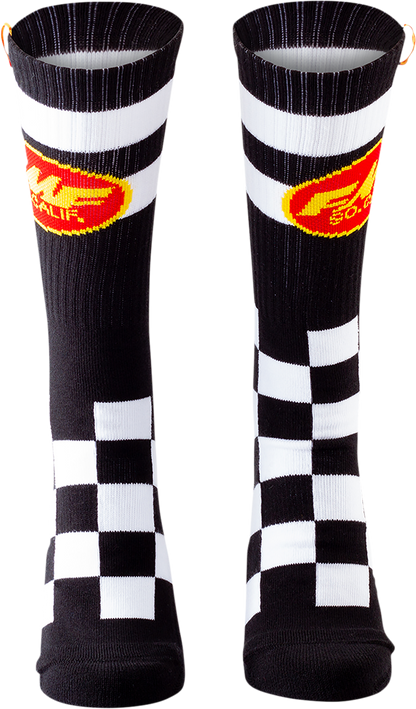 FMF Checker Socks - 2 Pack - One Size HO20194902