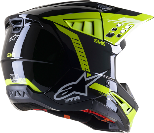 ALPINESTARS SM5 Helmet - Beam - Black/Gray/Yellow - Medium 8303722-1151-MD