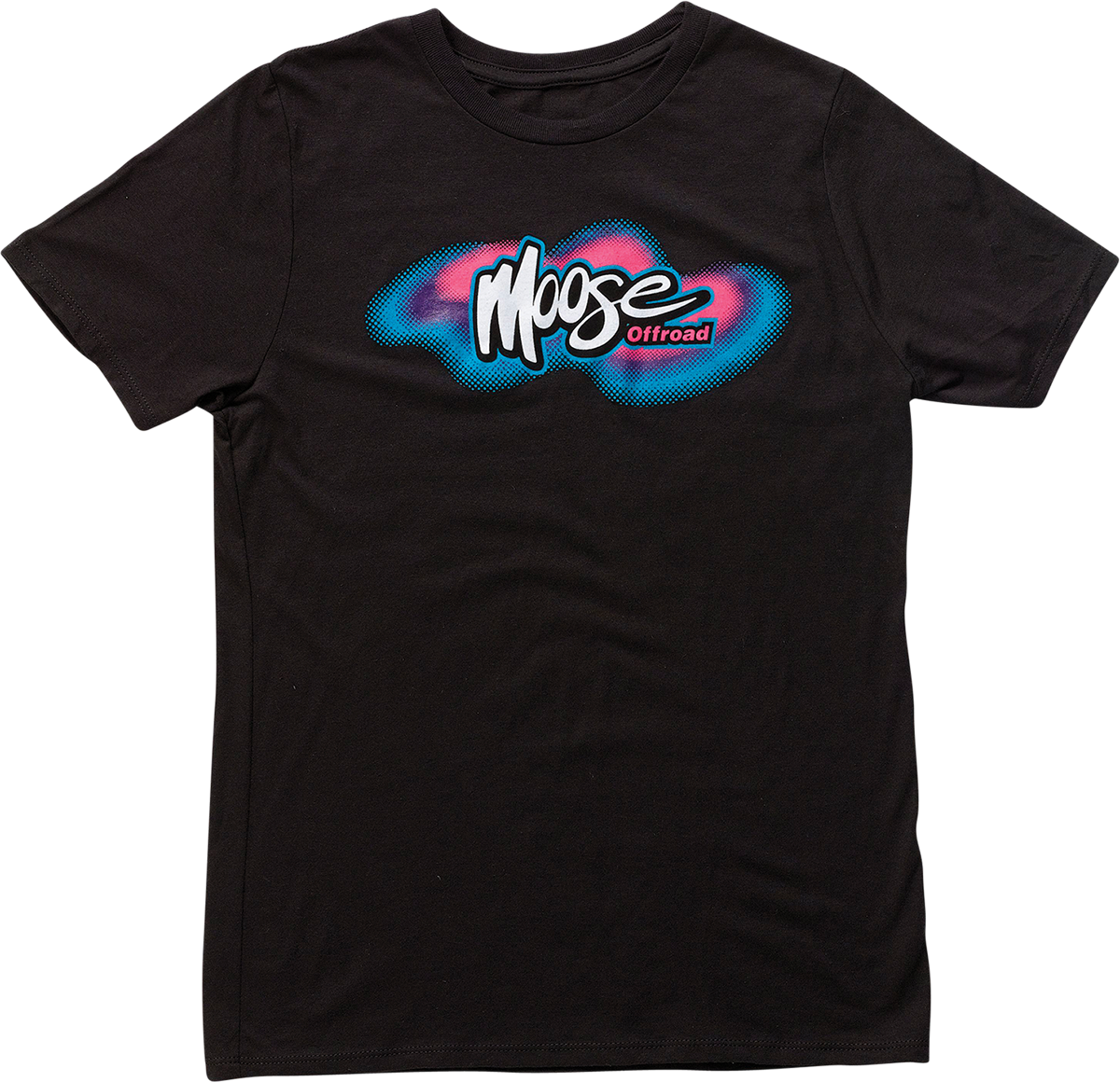 MOOSE OFFROAD Youth Retro Moose T-Shirt - Black - Medium 3032-3509