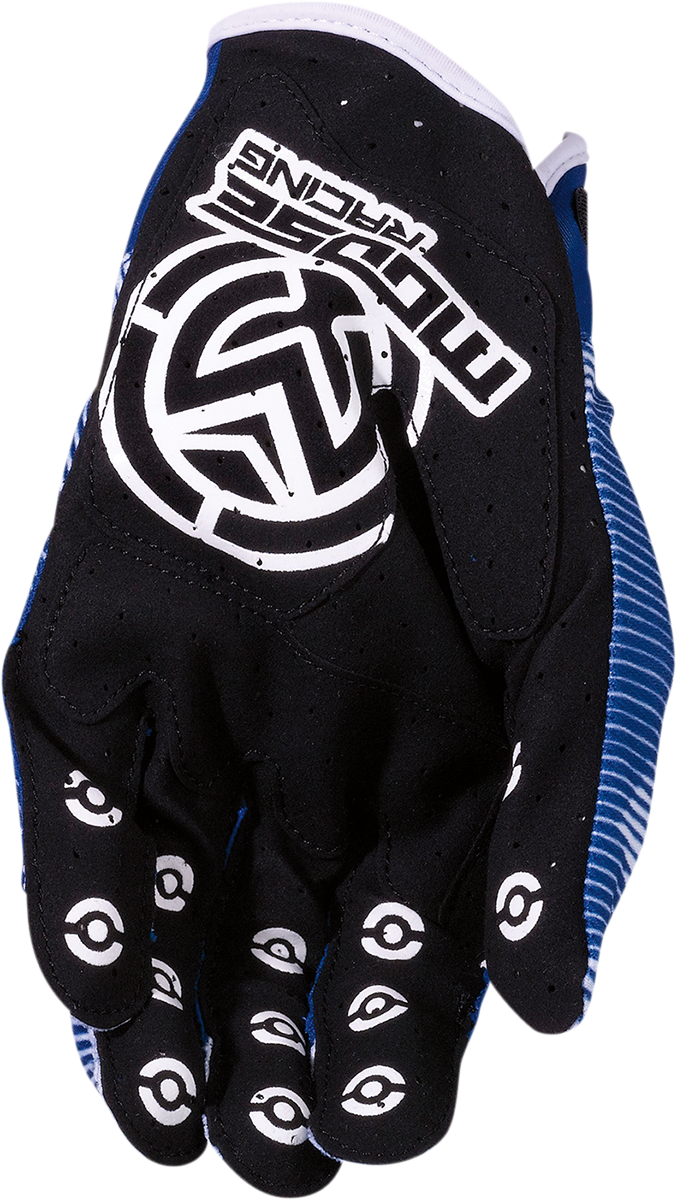 MOOSE RACING MX1* Gloves - Blue/White - Medium 3330-7047