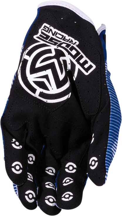 MOOSE RACING MX1* Gloves - Blue/White - Medium 3330-7047