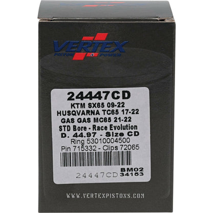 Piston Kit Cast Race Evolution 44.97/Std Ktm / Husq / Gas