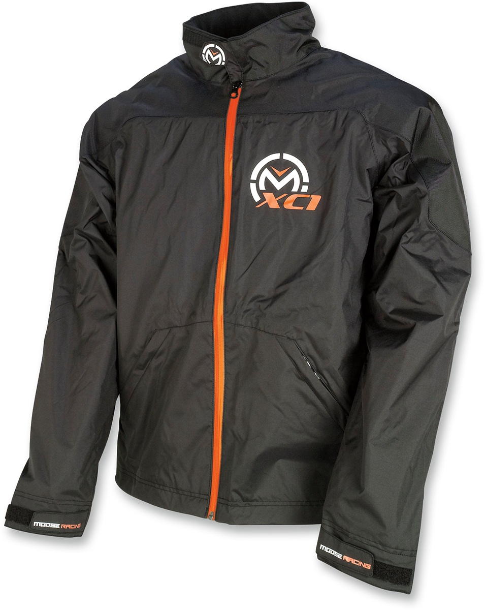 MOOSE OFFROAD Youth XC1 Rain Jacket - Black - US 10 2922-0068