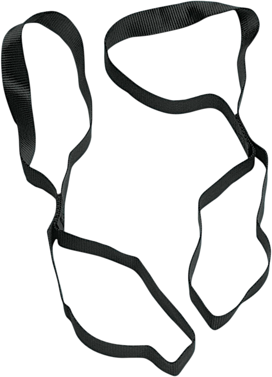 PARTS UNLIMITED Tie-Down Extensions - 1-1/2" x 1-1/2' - Black 3920-0083
