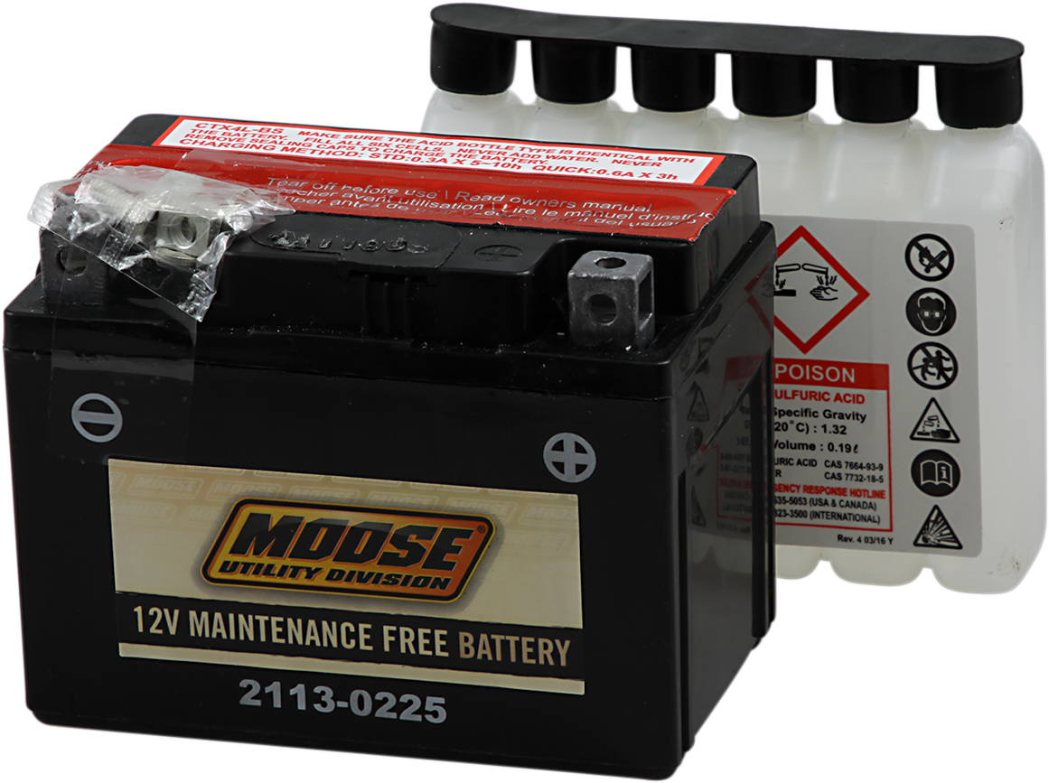 MOOSE OFFROAD AGM Battery - YTX4L-BS MTX4L-BS