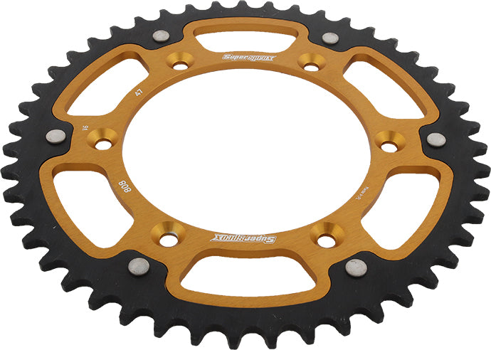 Rear Stealth Sprocket Alu/Stl 47t 520 Gld Kaw/Suz