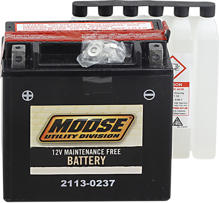 MOOSE OFFROAD AGM Battery - YTX14-BS MTX14-BS