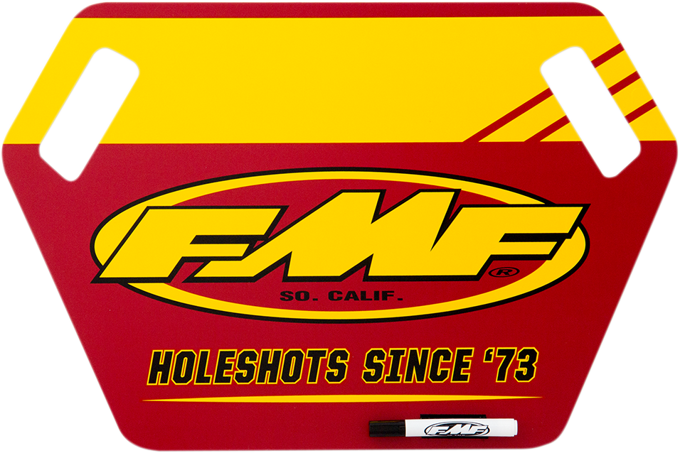 FMF Pit Board - Yellow/Red 010729