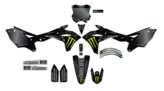 Monster Mek Lights Out F 250 '17 18 Complete Graphic Kit