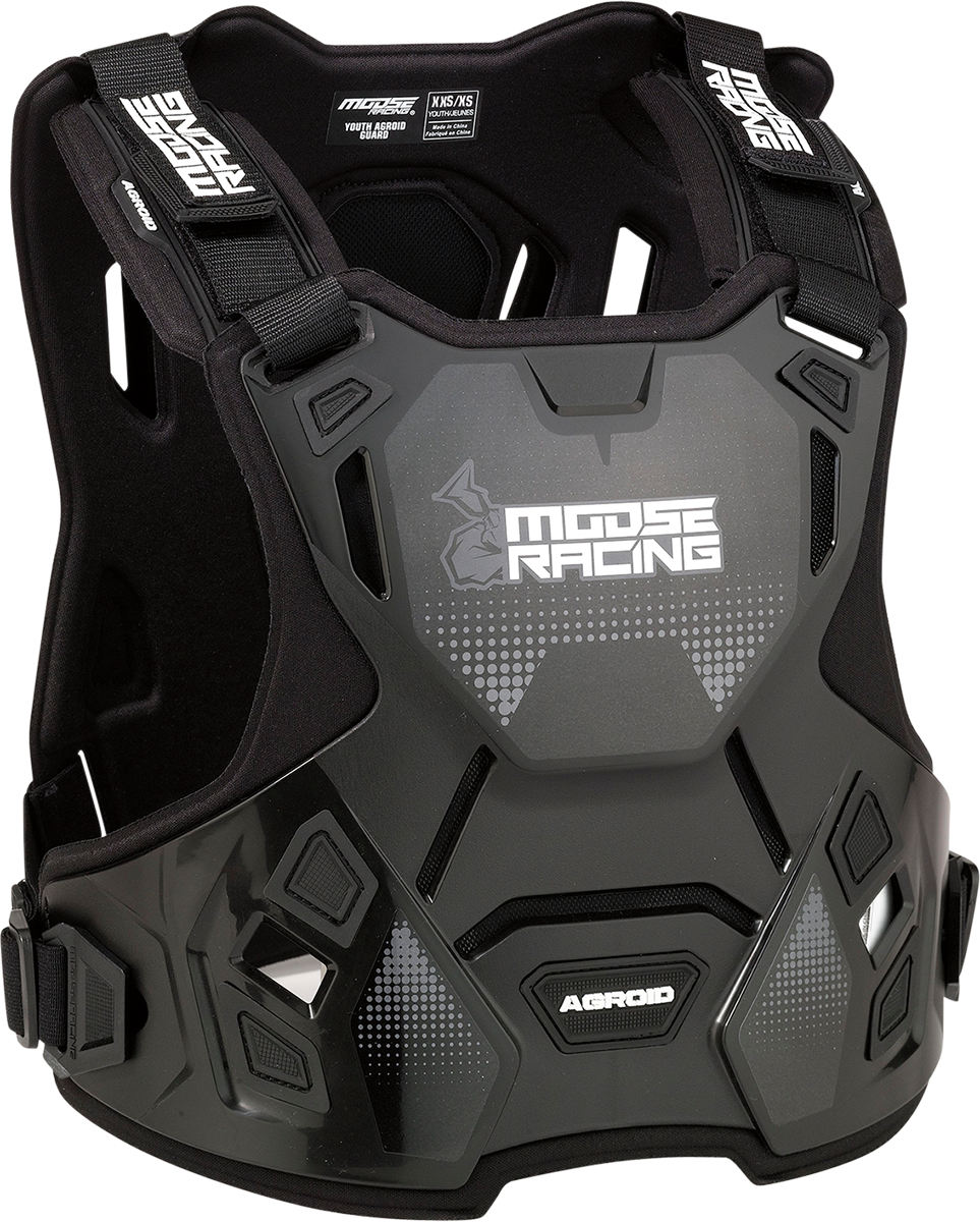 MOOSE OFFROAD Youth Agroid™ Chest Guard - Black - 2XS/XS 2701-1115
