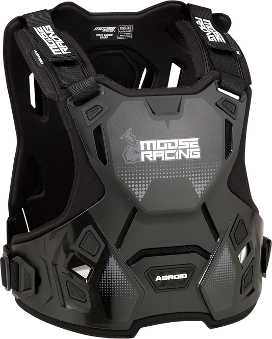 MOOSE OFFROAD Youth Agroid™ Chest Guard - Black - 2XS/XS 2701-1115