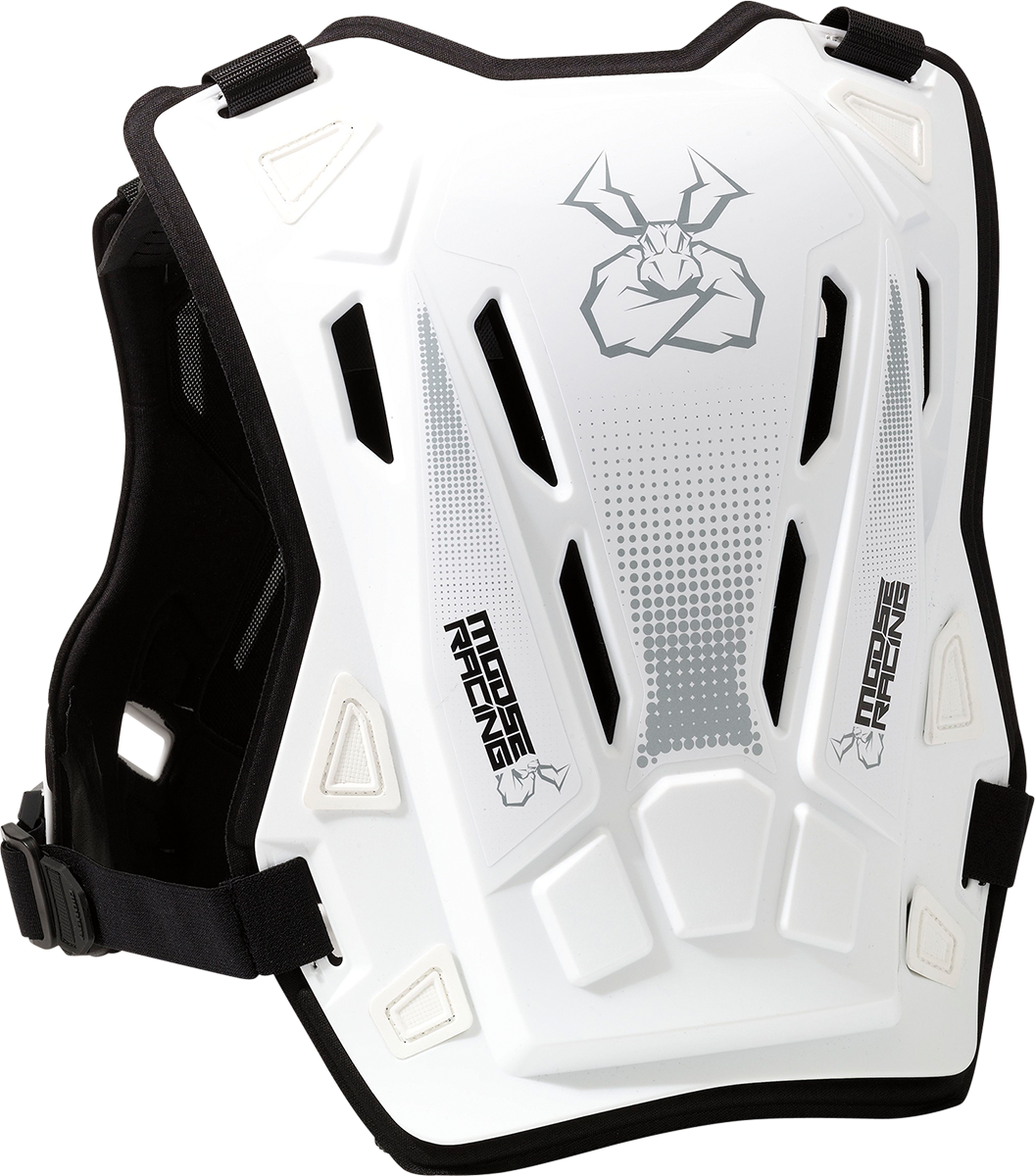 MOOSE OFFROAD Youth Agroid* Chest Guard - White - S/M 2701-1118