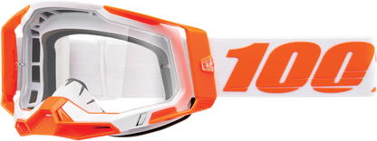 Racecraft 2 Goggles - 100% Orange Clear Lens