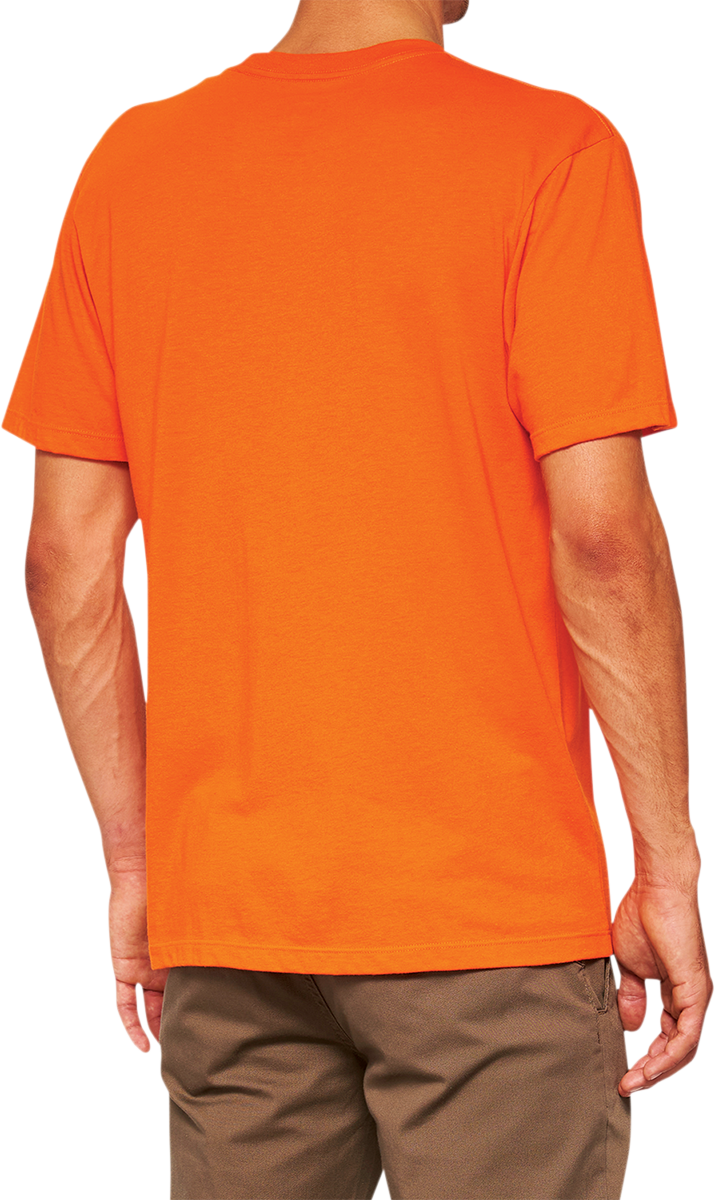 100% Icon T-Shirt - Orange - Large 20000-00042