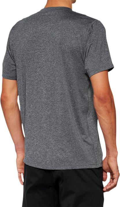 100% Mission Athletic T-Shirt - Charcoal - XL 20014-00013