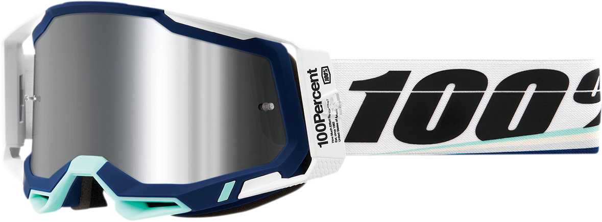 100% Racecraft 2 Goggle - Arsham - Flash Silver Mirror Lens 50010-00011
