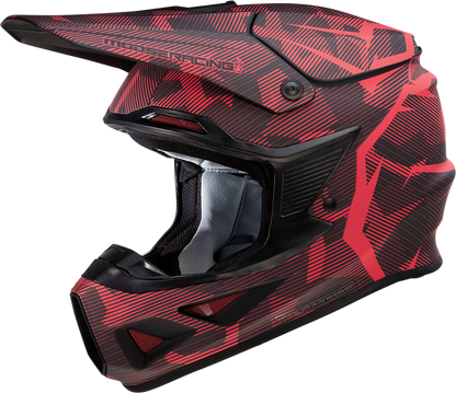 MOOSE OFFROAD F.I. Helmet - Agroid Camo - MIPS? - Red/Black - Large 0110-7762