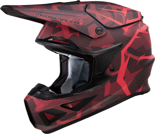 MOOSE OFFROAD F.I. Helmet - Agroid Camo - MIPS? - Red/Black - Large 0110-7762