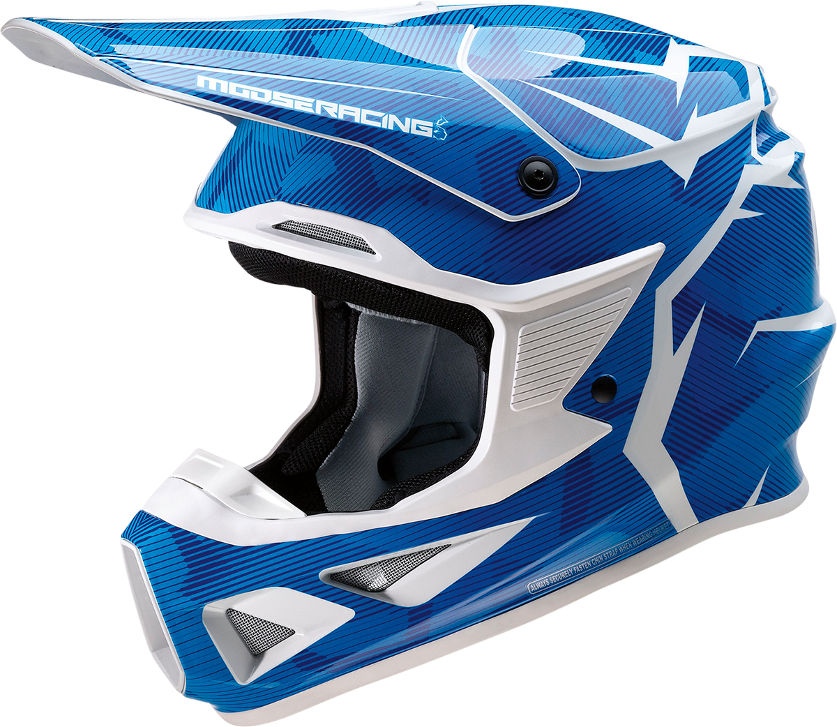 MOOSE OFFROAD F.I. Helmet - Agroid Camo - MIPS? - Blue/White - Small 0110-7767