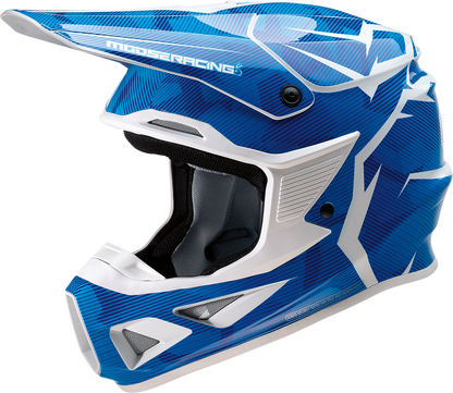 MOOSE OFFROAD F.I. Helmet - Agroid Camo - MIPS? - Blue/White - Small 0110-7767