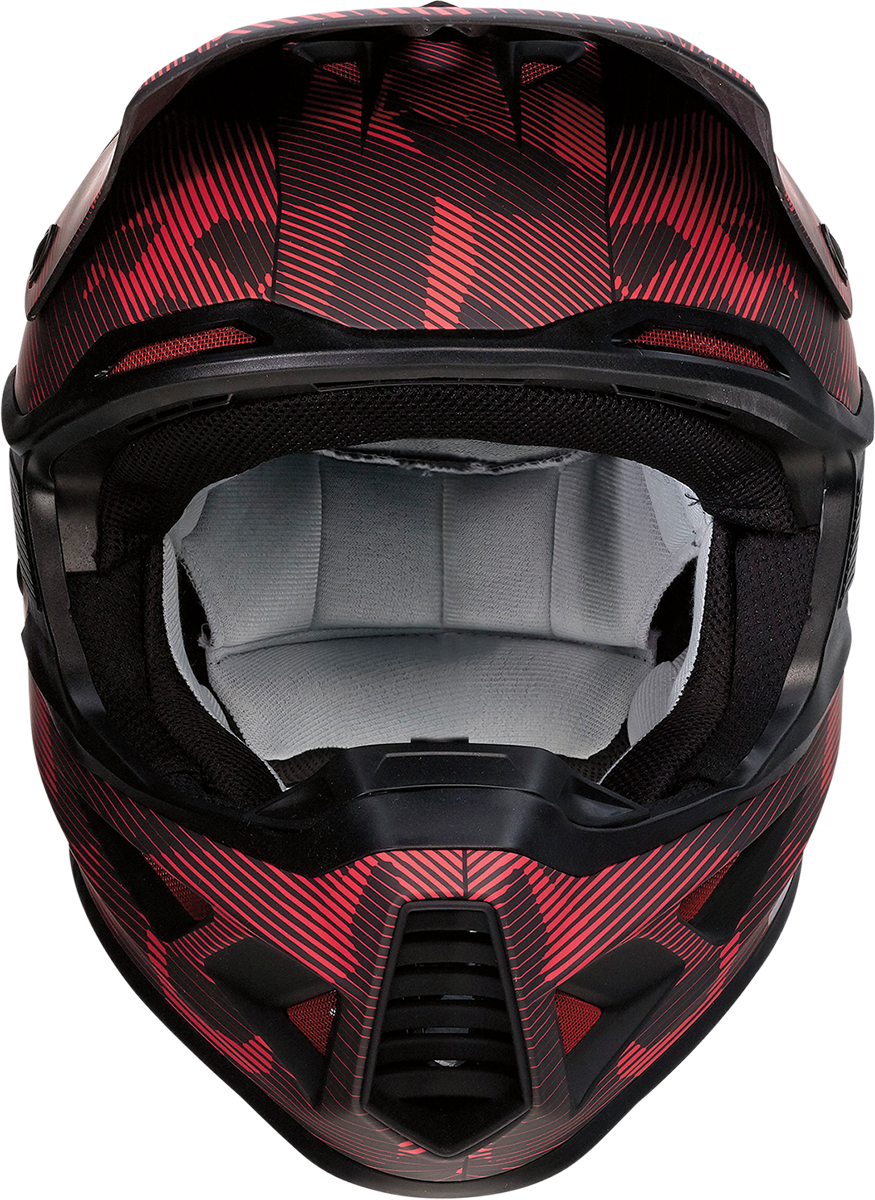 MOOSE OFFROAD F.I. Helmet - Agroid Camo - MIPS? - Red/Black - Large 0110-7762