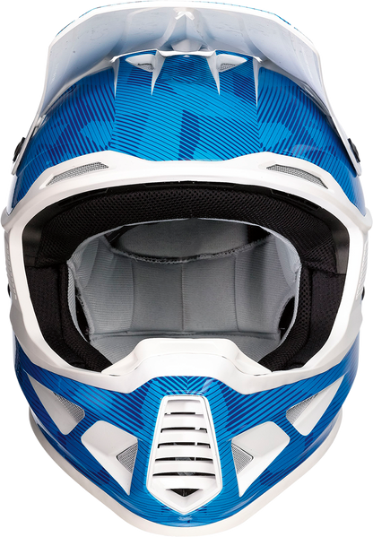 MOOSE OFFROAD F.I. Helmet - Agroid Camo - MIPS? - Blue/White - XL 0110-7770