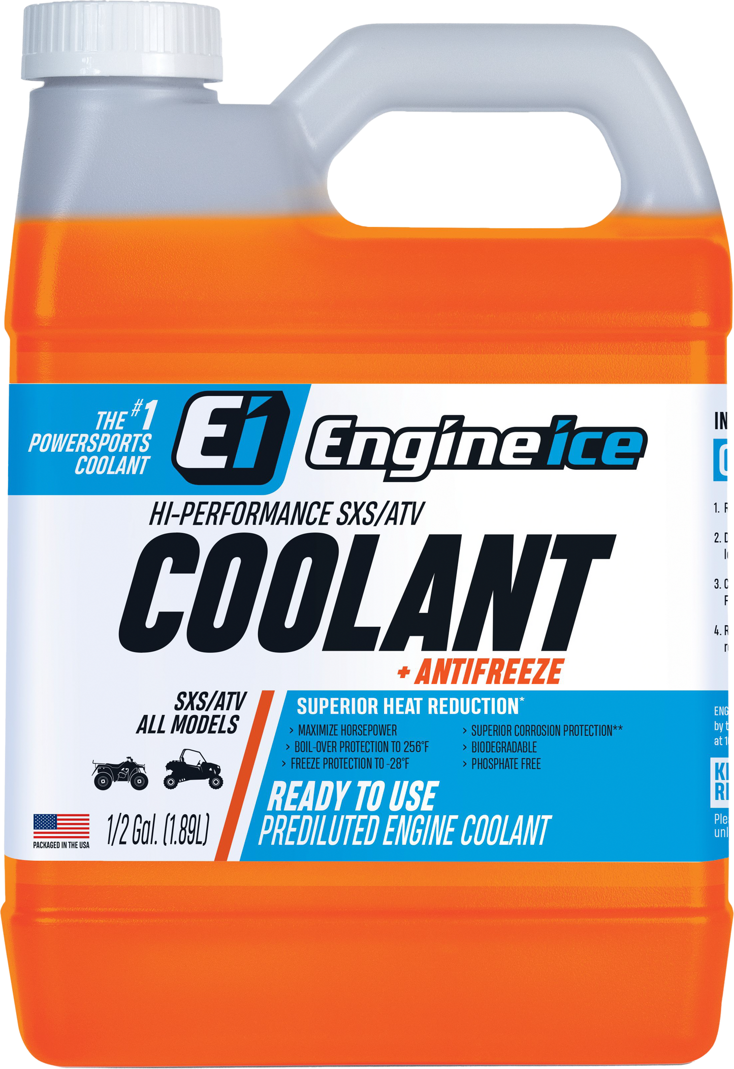 Hi Performance Sxs/Atv Coolant + Antifreeze 1/2 Gal