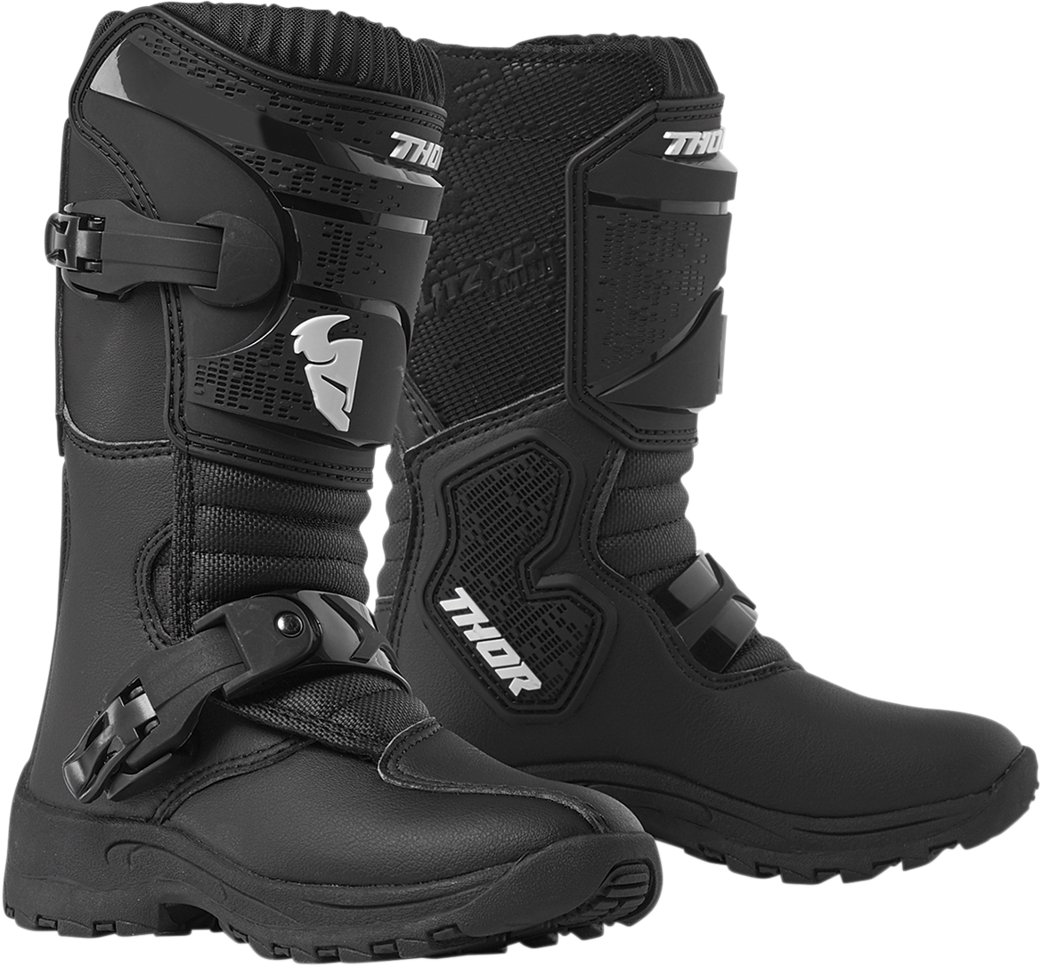 THOR Mini Blitz XP Boots - Black - Size 12