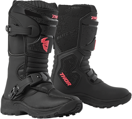 THOR Mini Blitz XP Boots - Black/Pink - Size 10