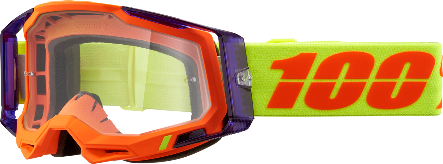 100% Panam Racecraft 2 Goggles With oranage shades