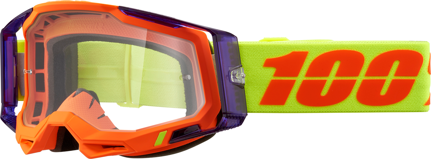 100% Panam Racecraft 2 Goggles With oranage shades