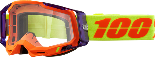 100% Panam Racecraft 2 Goggles With oranage shades